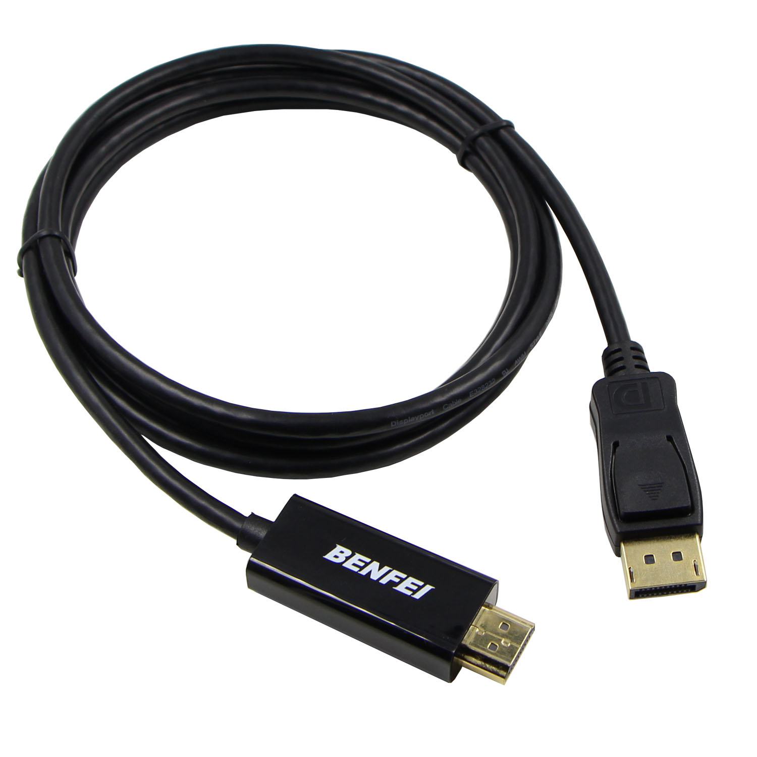 HDMI to DisplayPort Cable - 6ft DP Laptop Desktop PC 4k Connector Display  Port Extended Mirror Monitor TV Projector Video Adapter for Chromebook Asus  Lenovo HP Dell Computers 